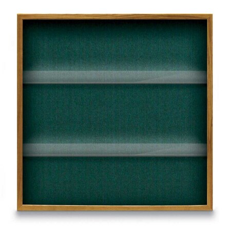 United Visual Products Outdoor Enclosed Combo Board, 48"x36", Satin Frame/Black Porc & Surf UVCB4836OD-BLKPORC-SURF